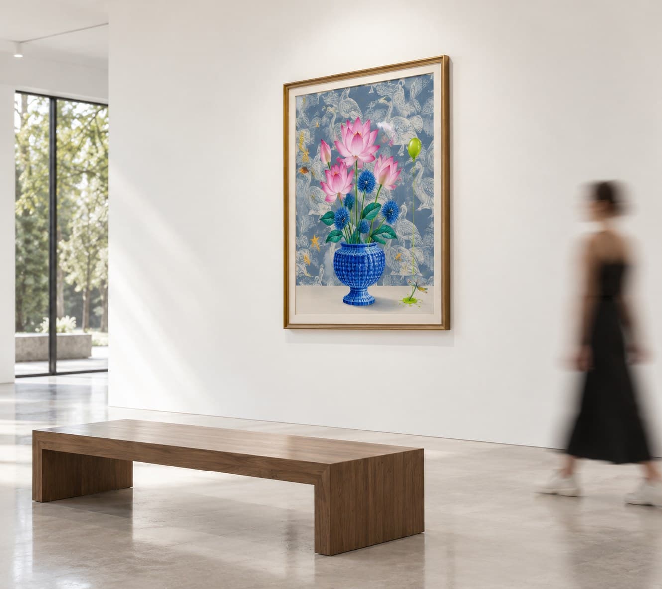 “Inspiración papá”, de Erika Dounce, en una sala de galería